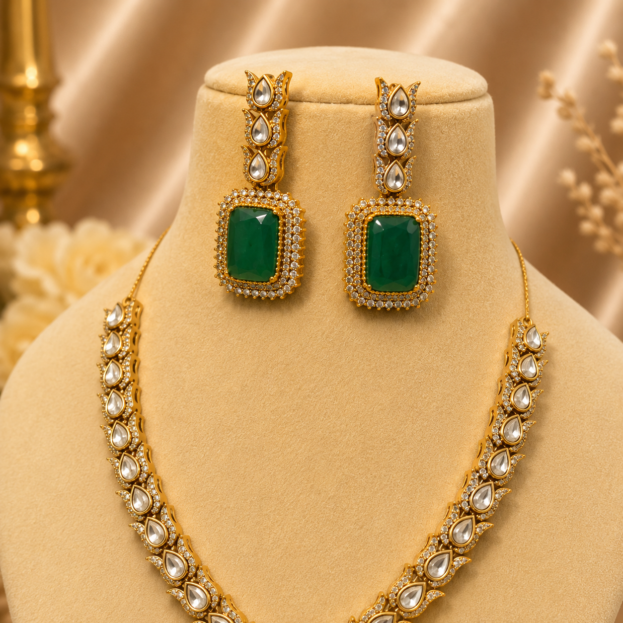 Green Petal Lustra