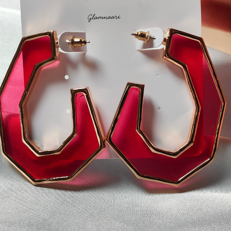 Crimson Edge Hoops