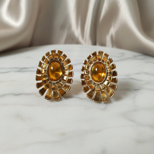  Amber Bloom Studs earring for women