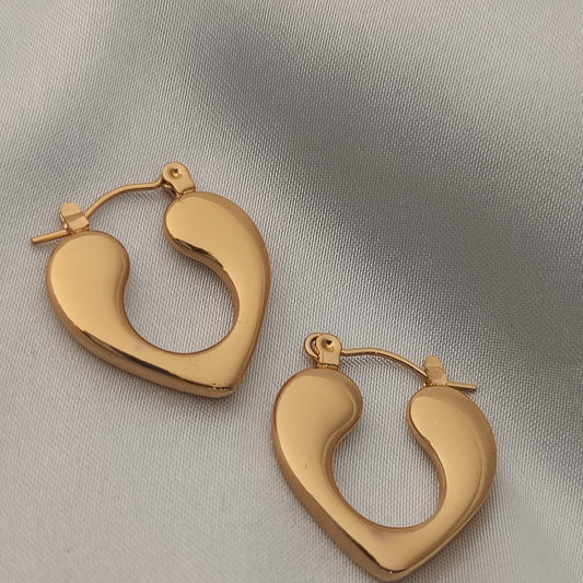 Golden Whisper Hoops