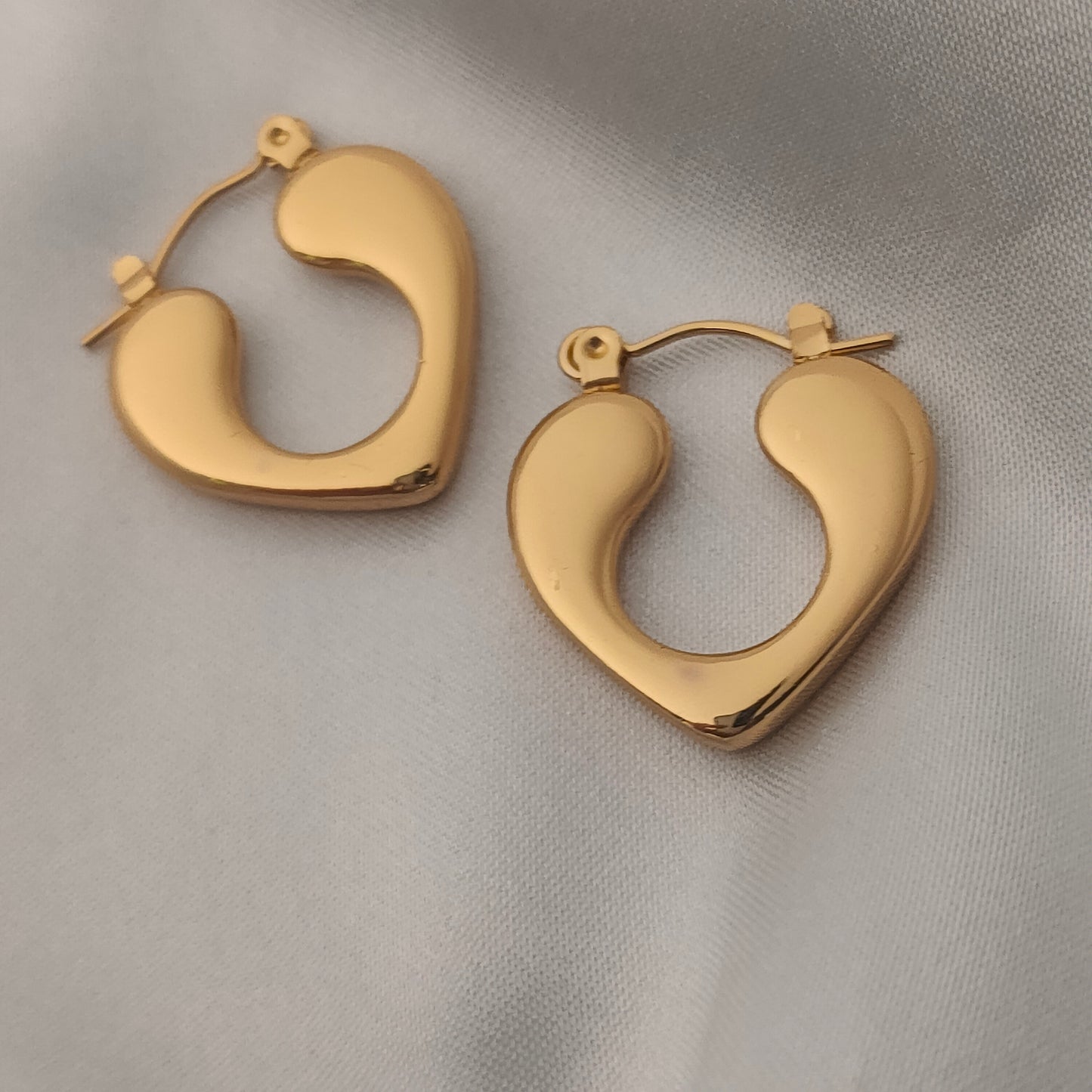 Golden Whisper Hoops