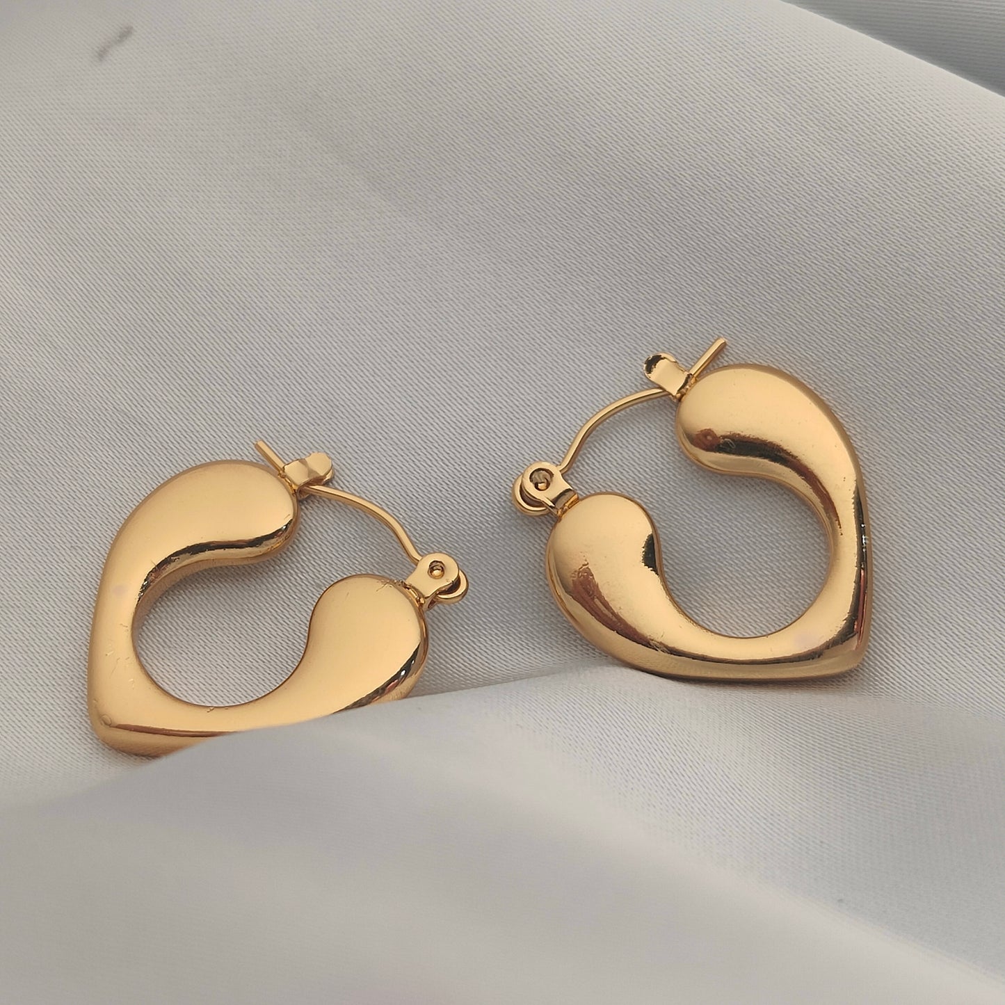 Golden Whisper Hoops