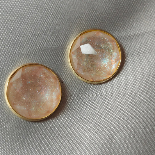 Iridescent Moonfire Studs