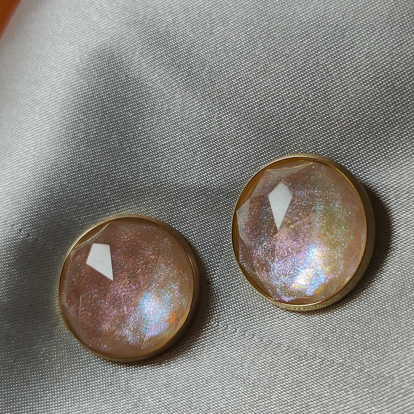Iridescent Moonfire Studs