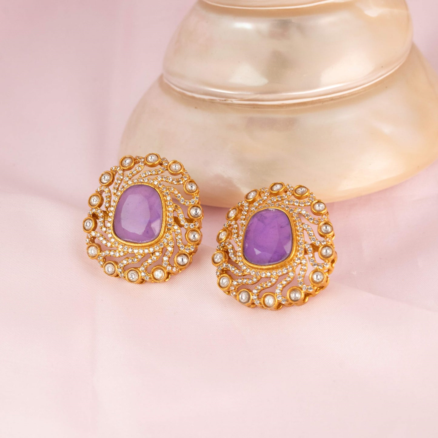 Lavendra Kanak Studs