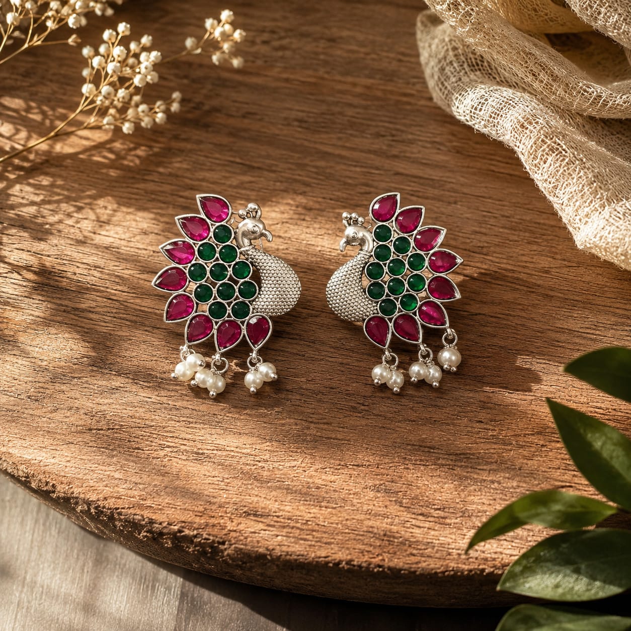 Mayuri Ruby Pink Stud