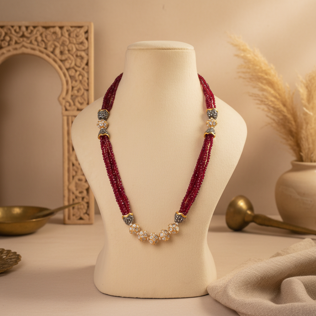Meenakari Seed Ball Mala