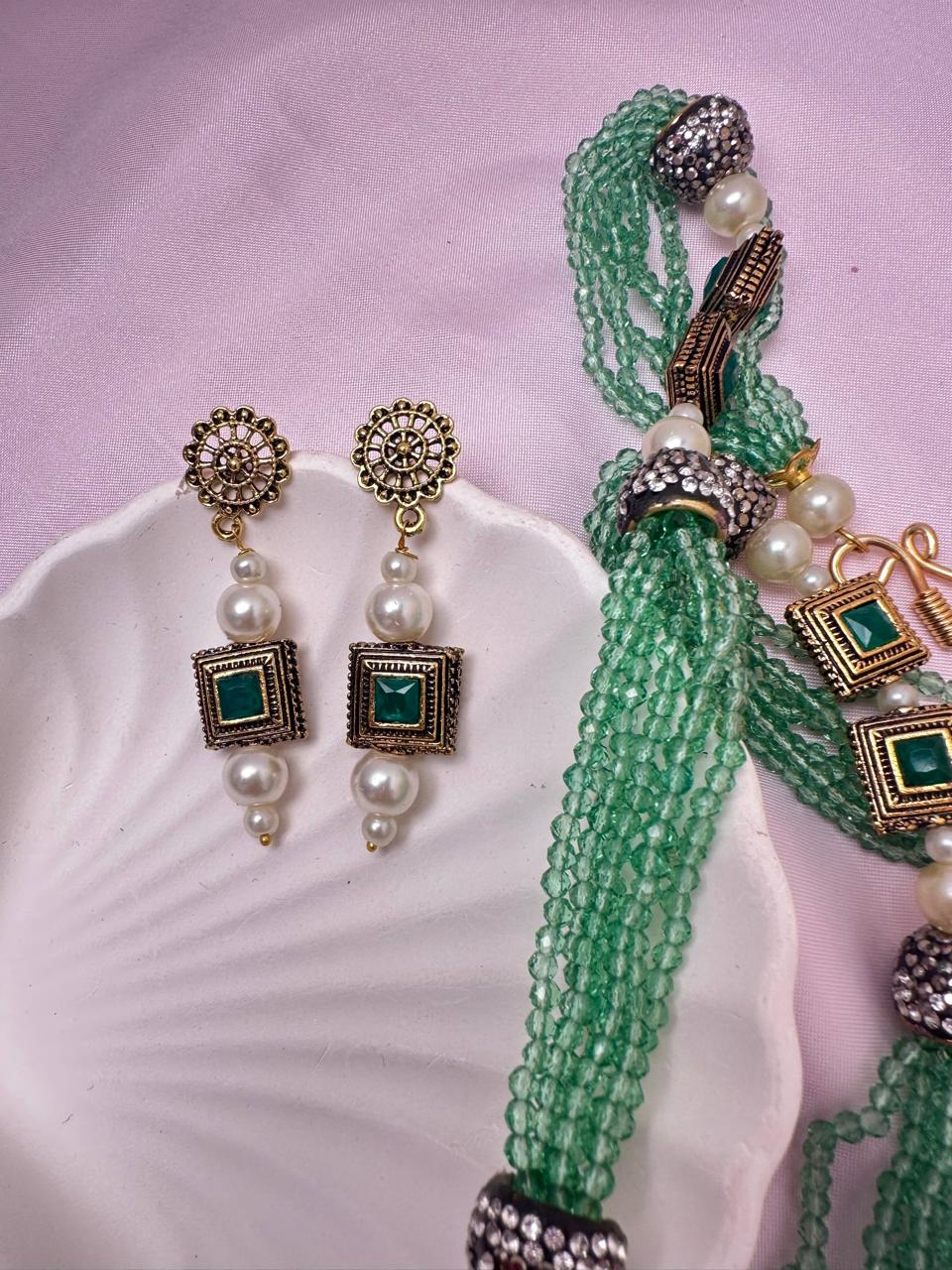 Mint Green Seed Mala