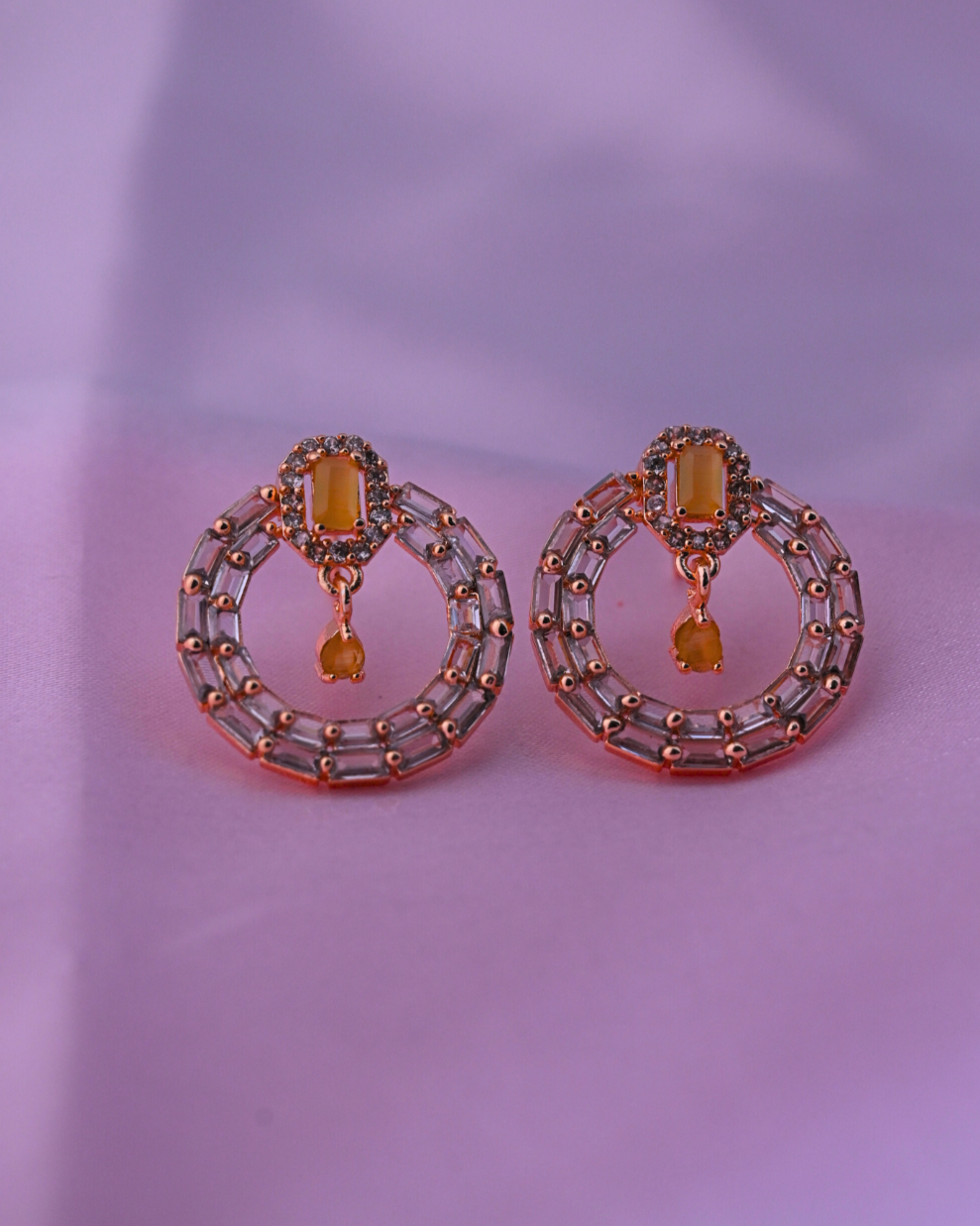 Ochre Studs Earrings for women