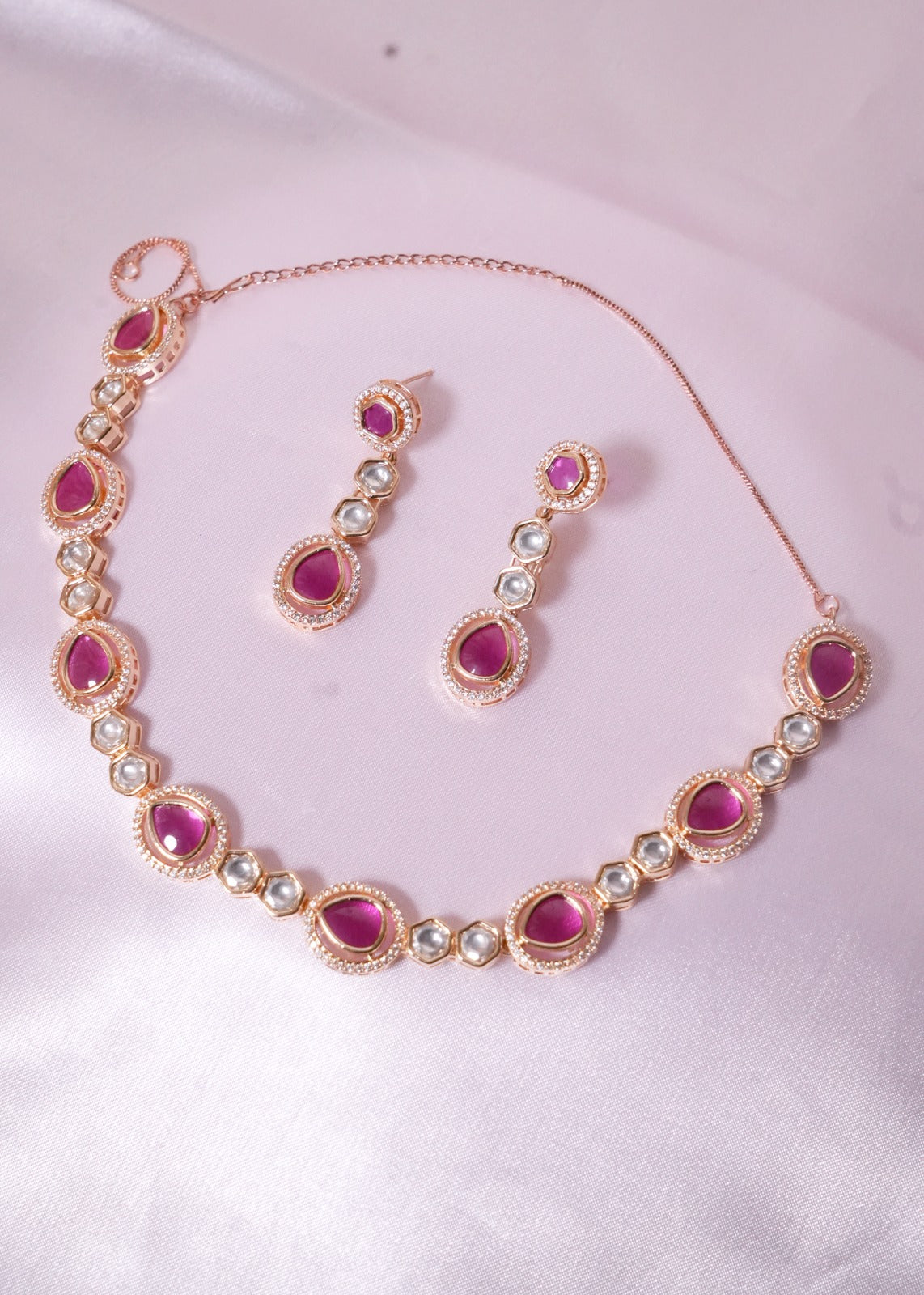 Online Kundan Necklace Set glamnaari