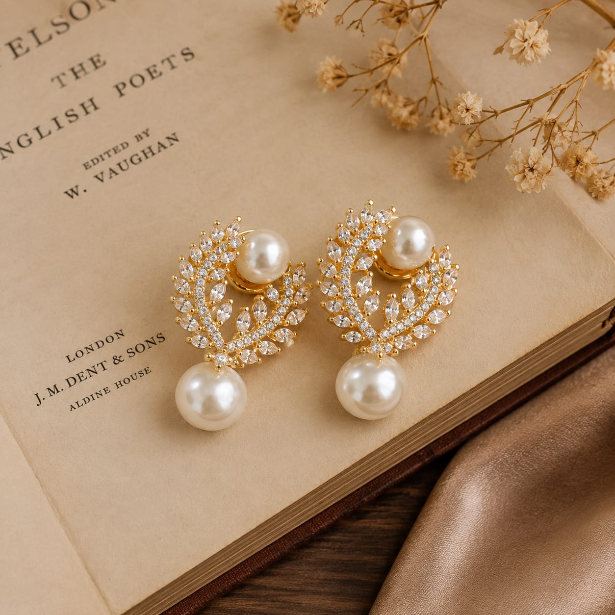 Pearl Elan Stud Earrings