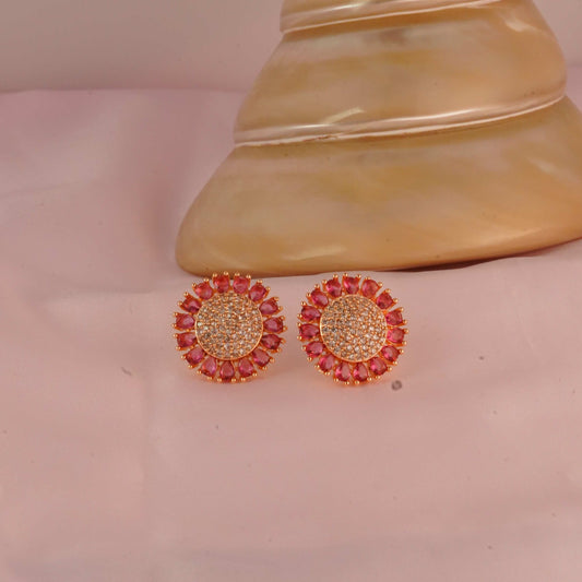 Pink Flicker Studs
