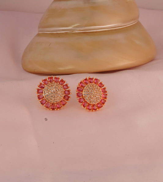 Pink Flicker Studs