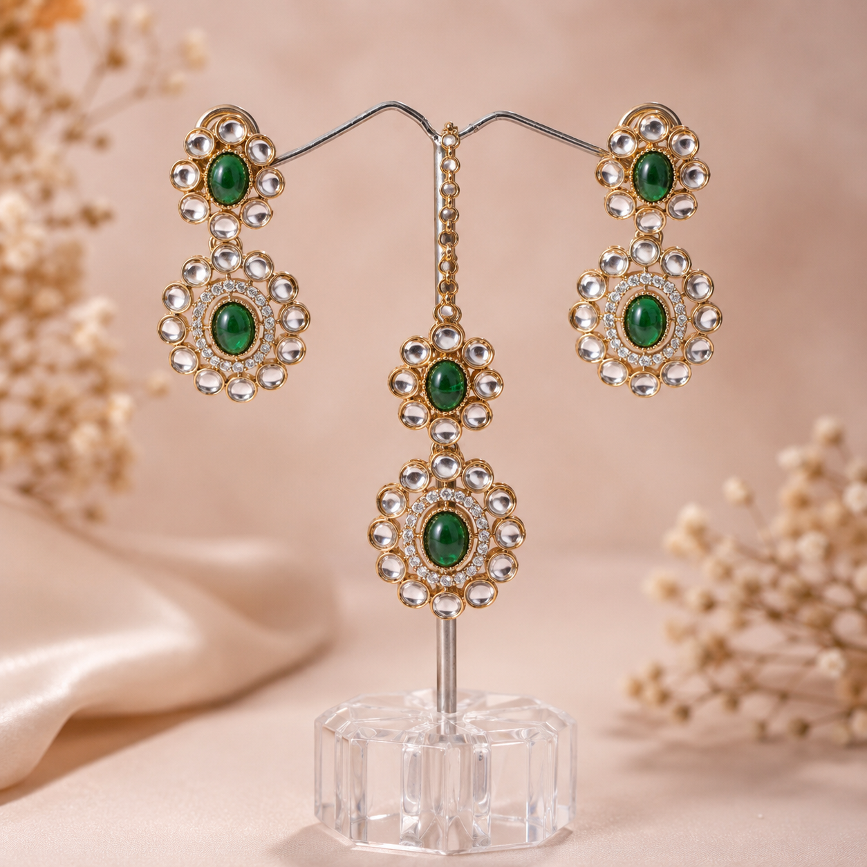 Green Kundan Choker