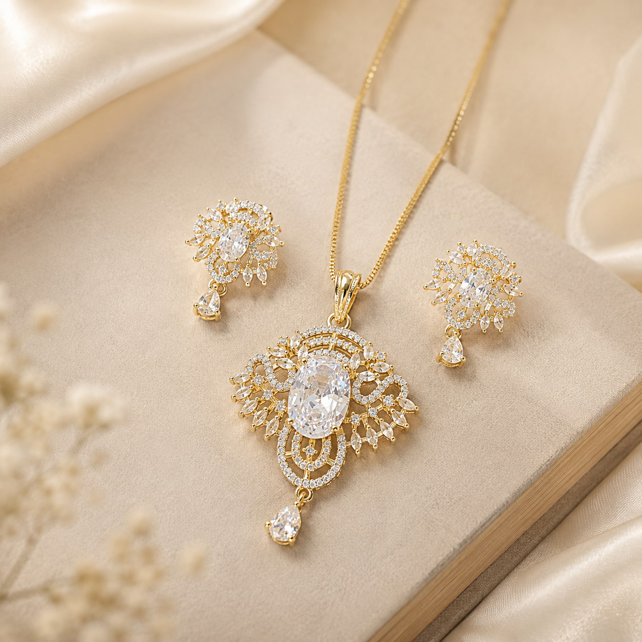Regal Radiance Pendant Set