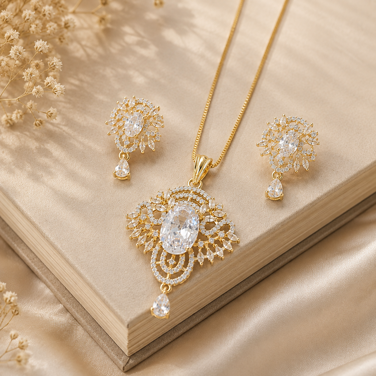 Regal Radiance Pendant Set