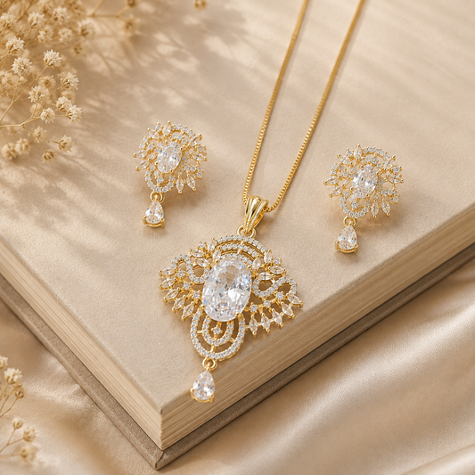 Regal Radiance Pendant Set