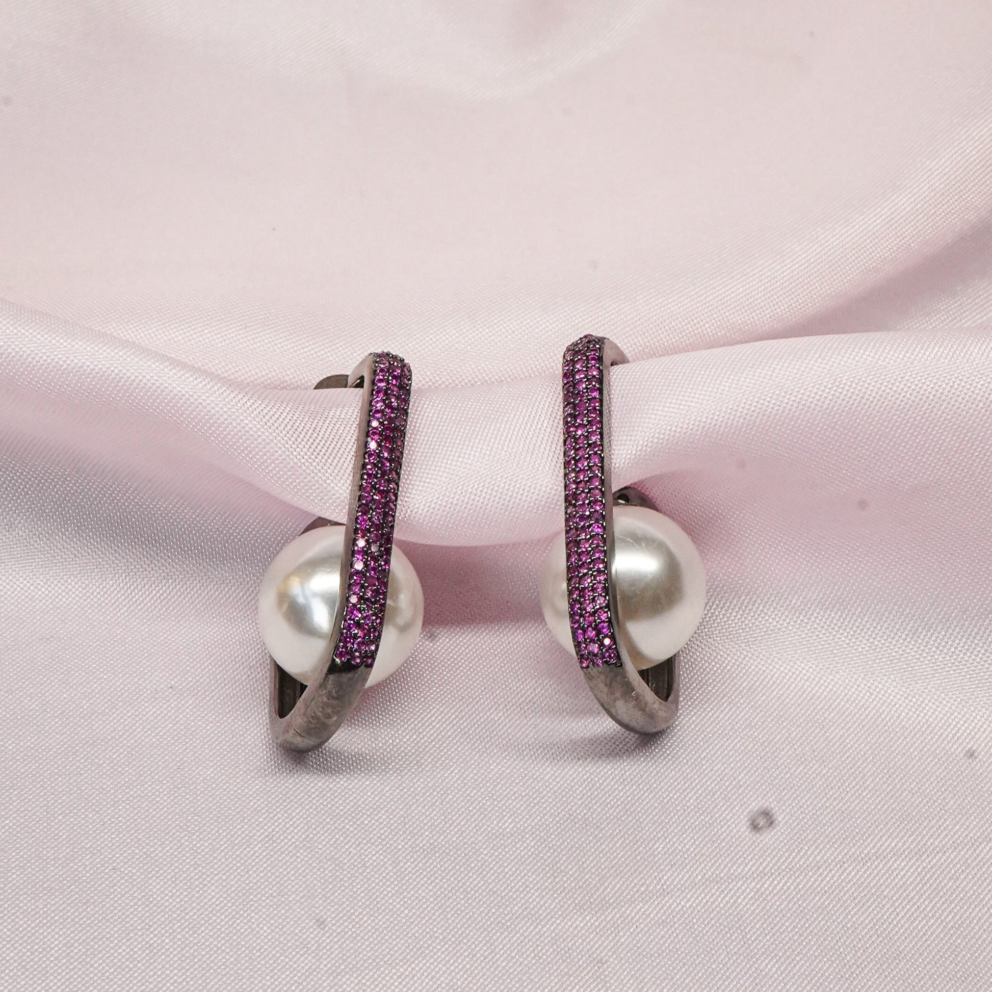 Trendy American Diamond Pearl Earring| Glamnaari