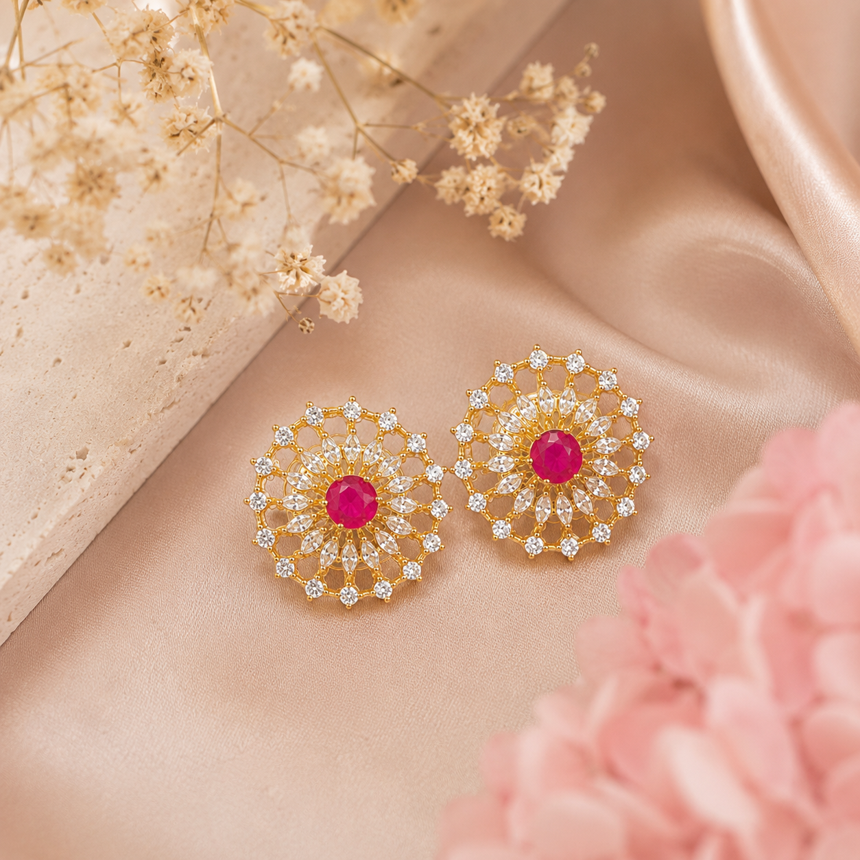 Ruby Noor Stud Earring