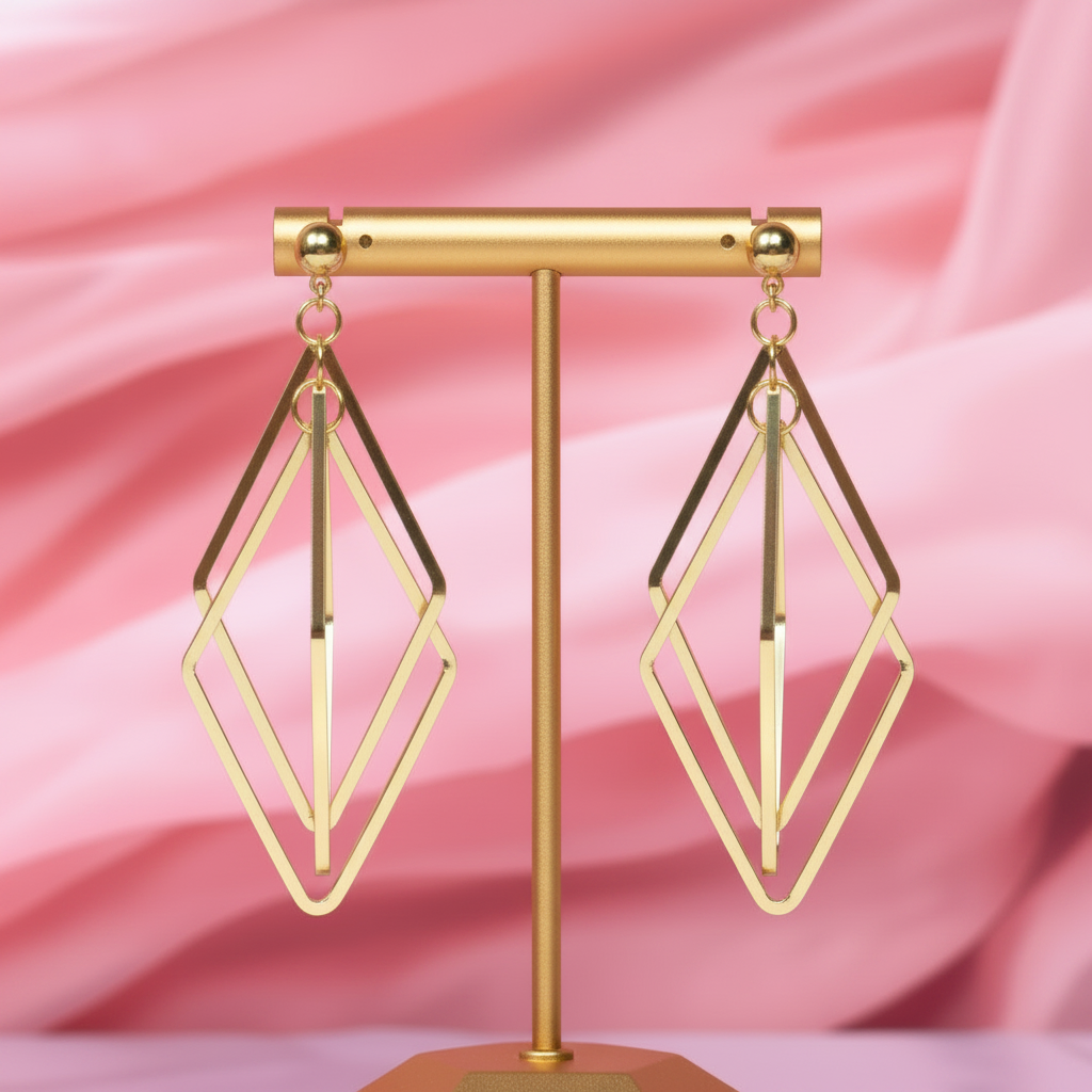 Geometrix Gold Dangles
