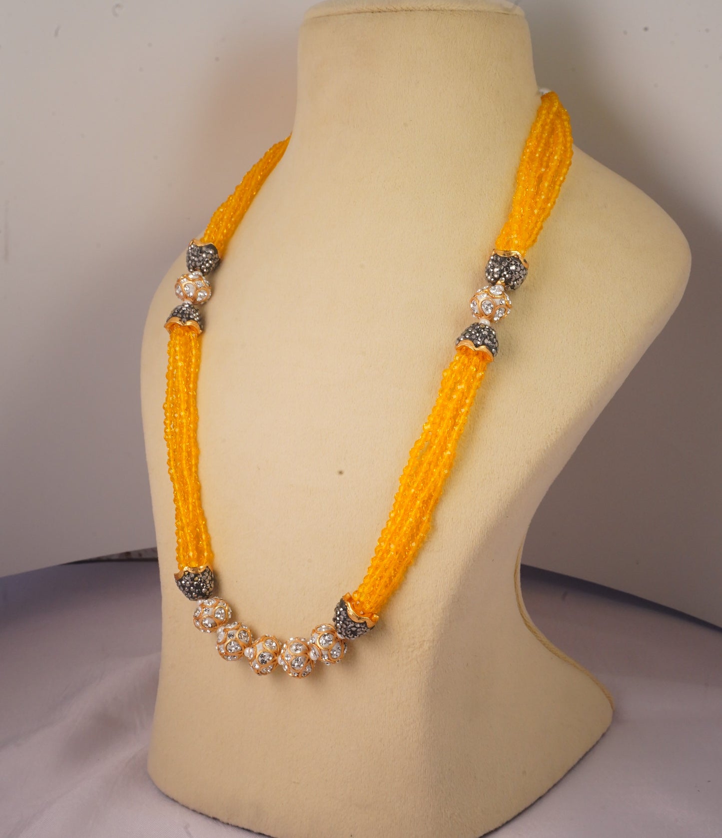 Seed Bead Yellow Mala