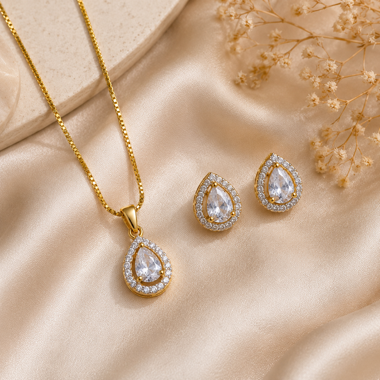 Seraphina Crystal  Pendant Set