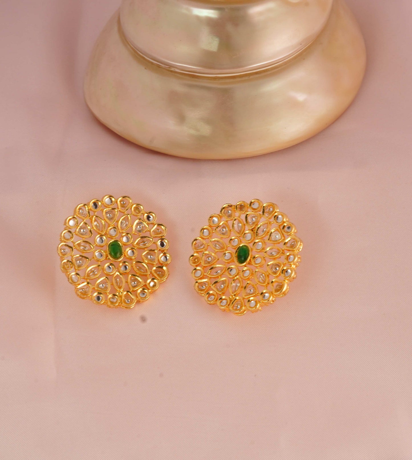 Sunburst Kundan Studs