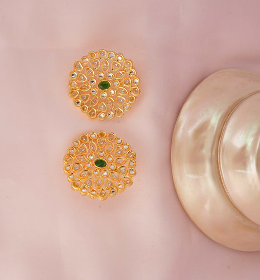 Sunburst Kundan Studs