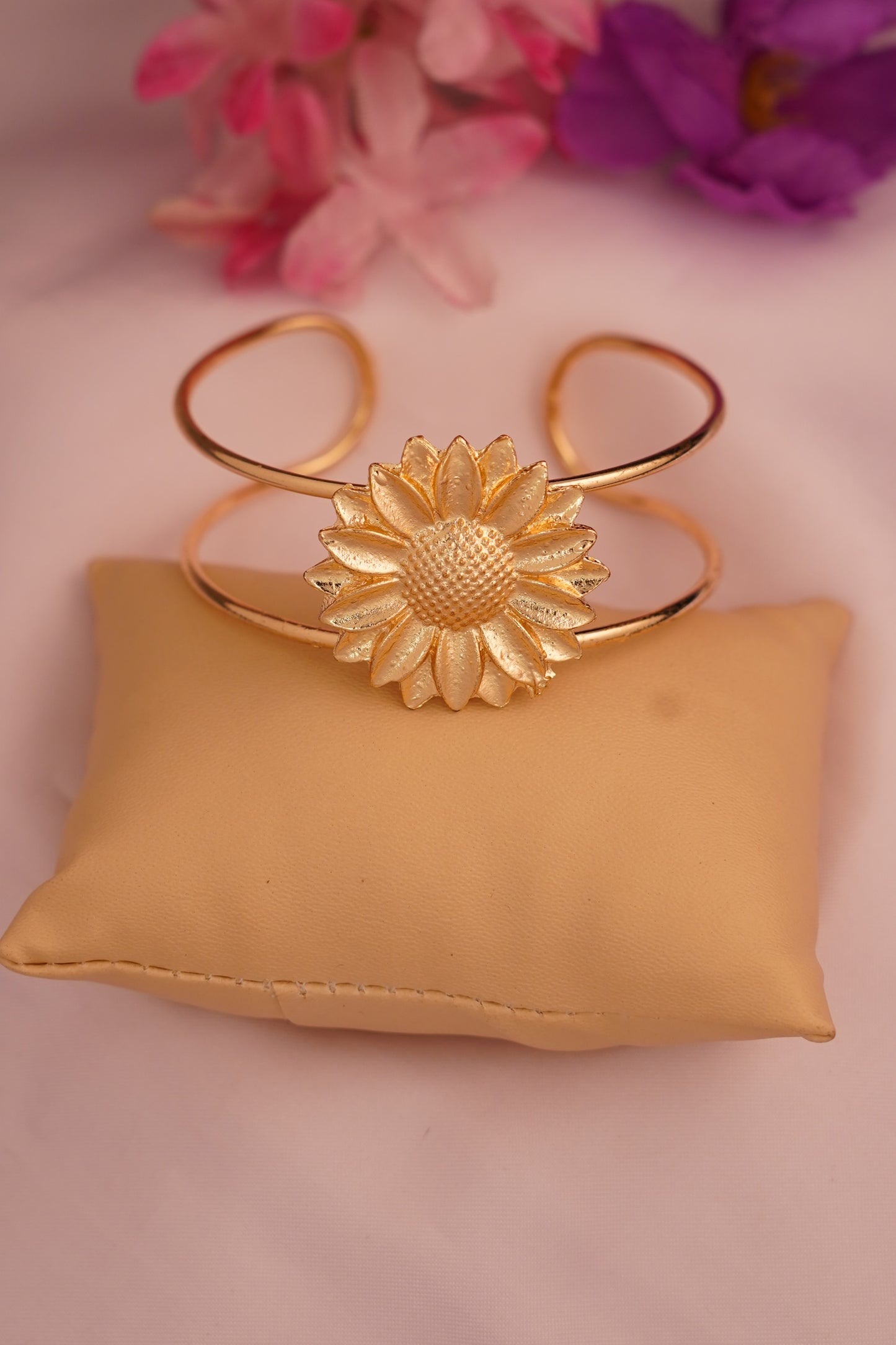 Sunflower Cuff Bracelet