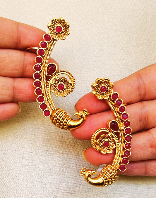 Peacock Ear Cuff