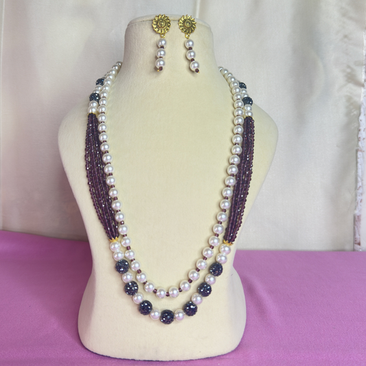 Purple Pearl Double Layered Set