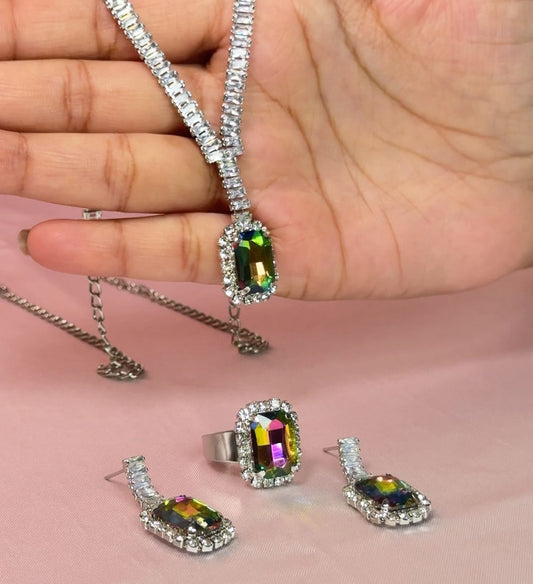Rainbow Radiance Pendant Set
