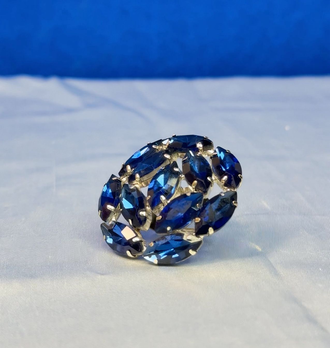 Blue Sapphire Crystal Ring