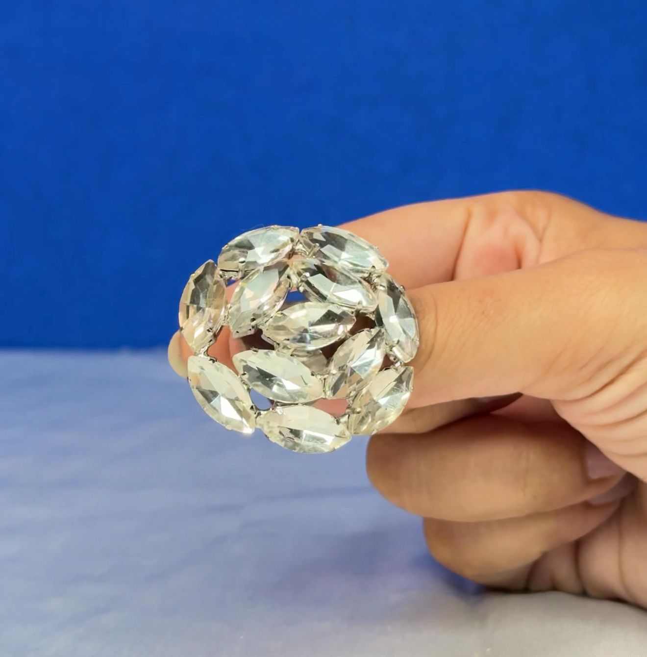 Sterling Silver Crystal Ring