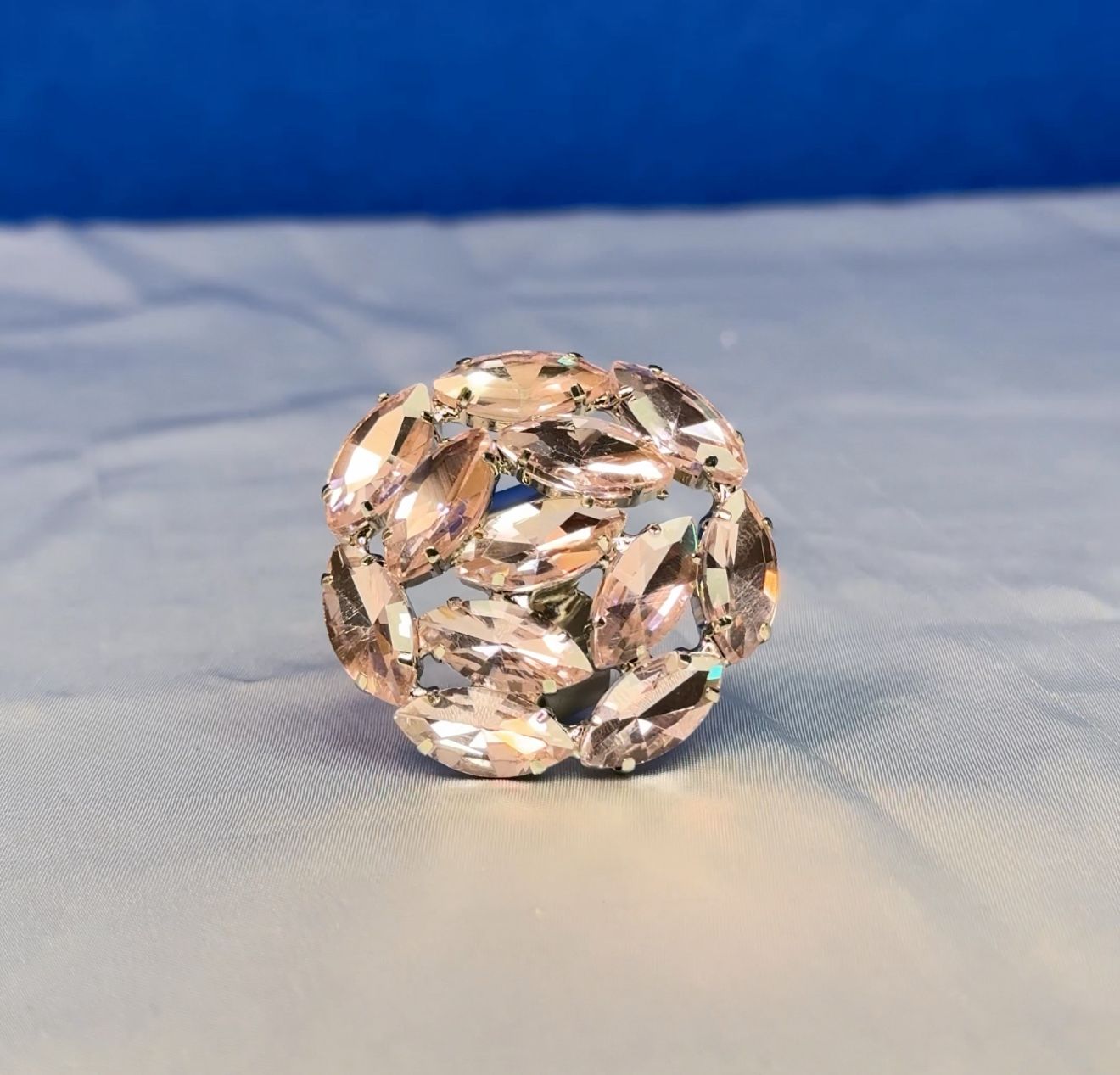 Blush Pink Crystal Ring