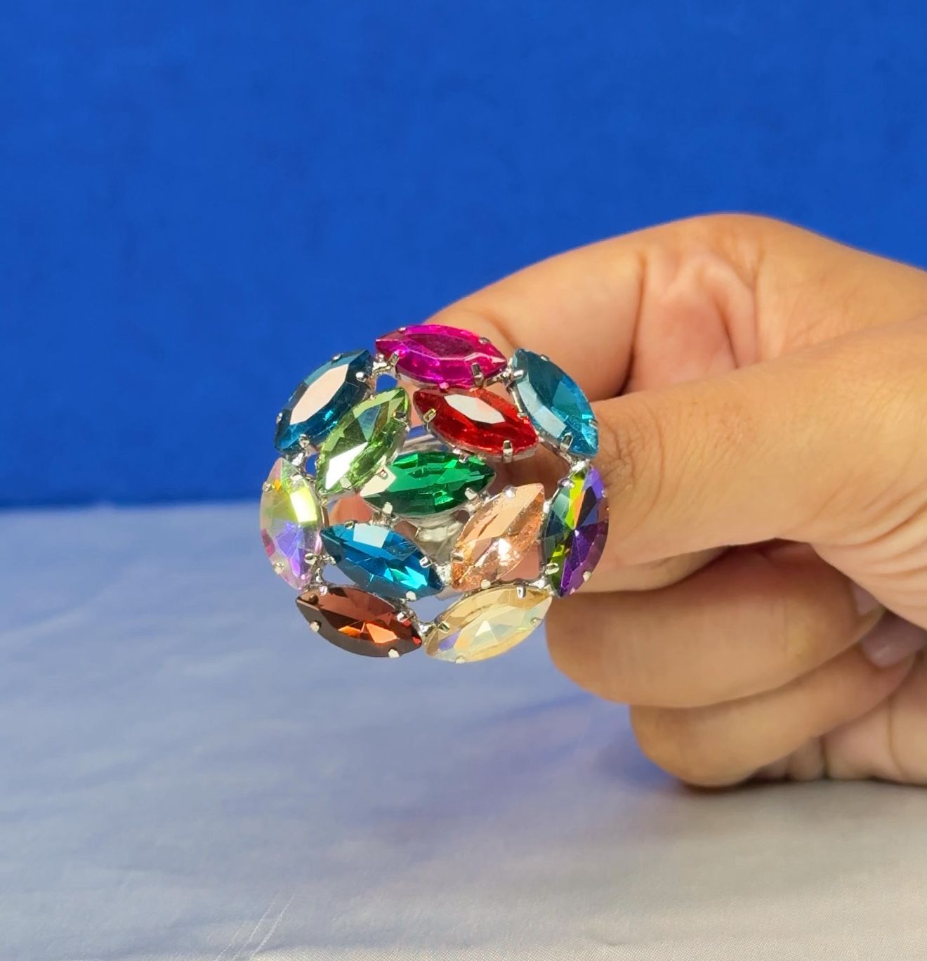 Multicolor Crystal Ring
