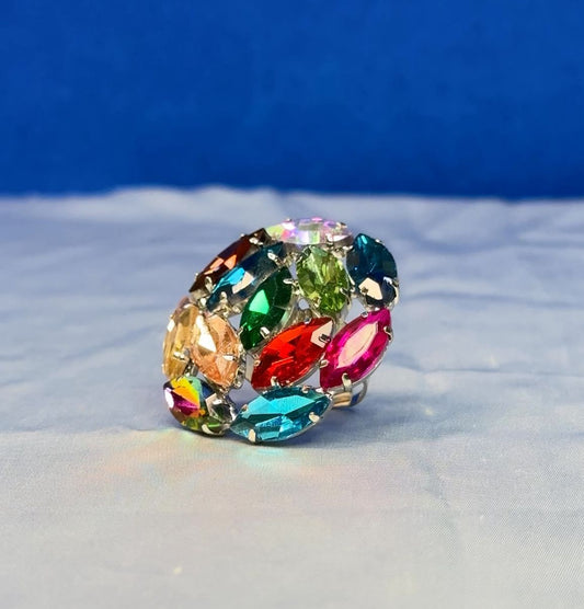 Multicolor Crystal Ring
