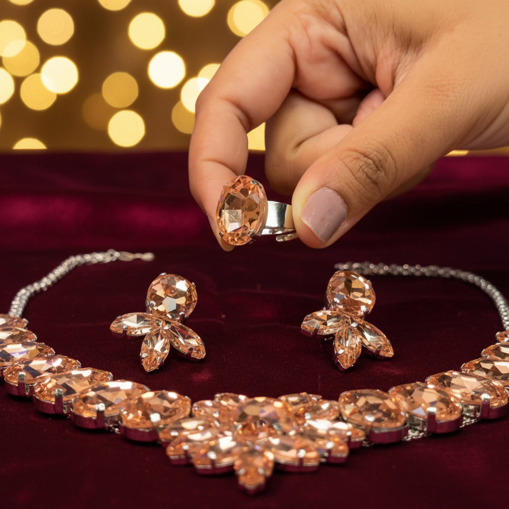 Korean Rose Gold Leaf Lustra Set