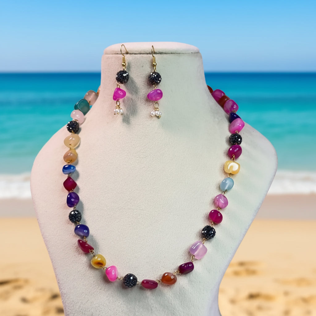 Multicolor Beaded Statement Mala