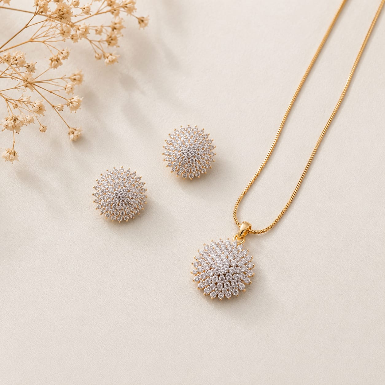 Dewdrop Radiance Pendant Set