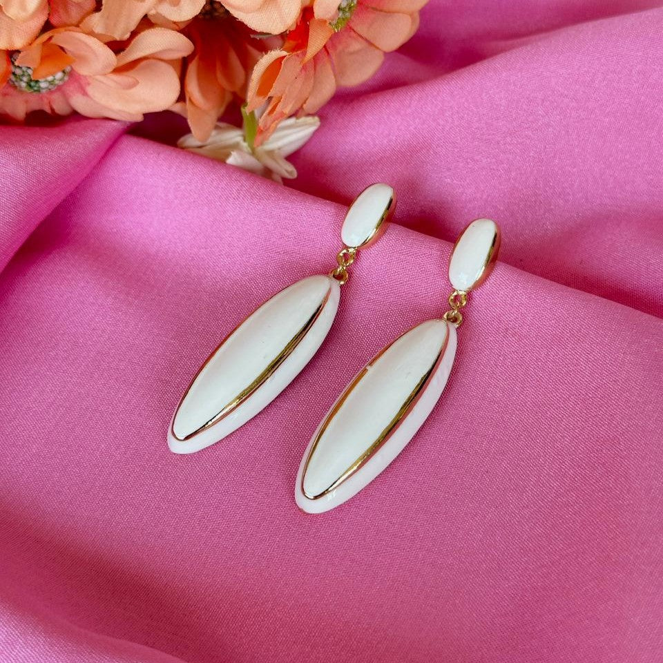 White Oval Drops