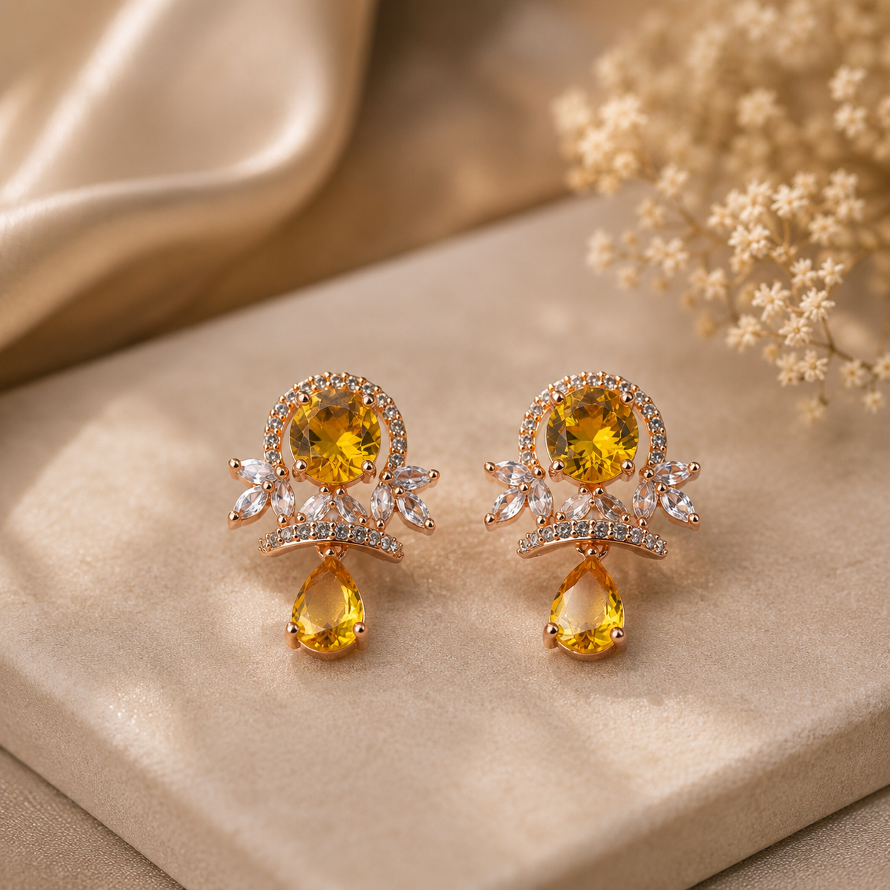 Citrus Spark Stud Earrings