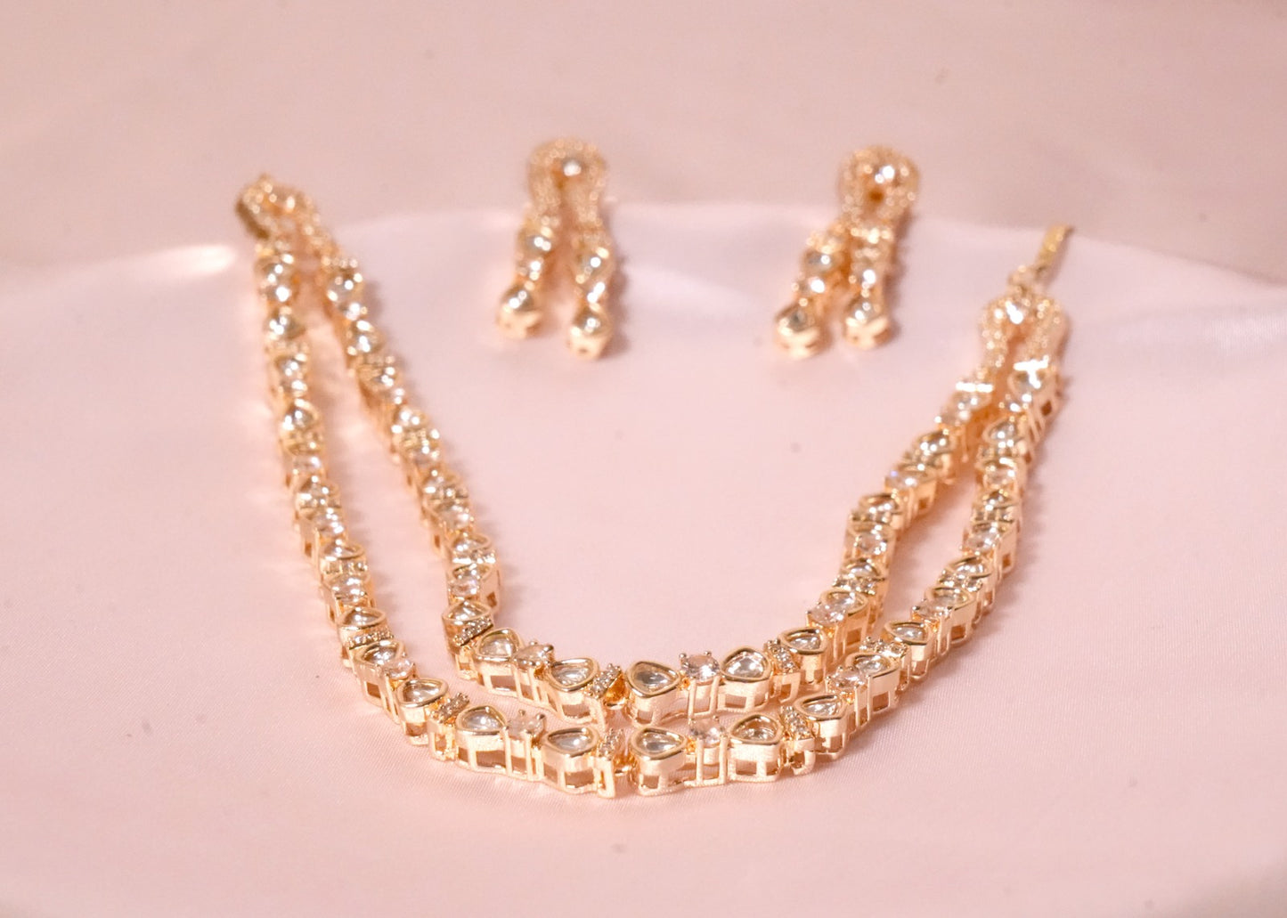 Double Layer Kundan set