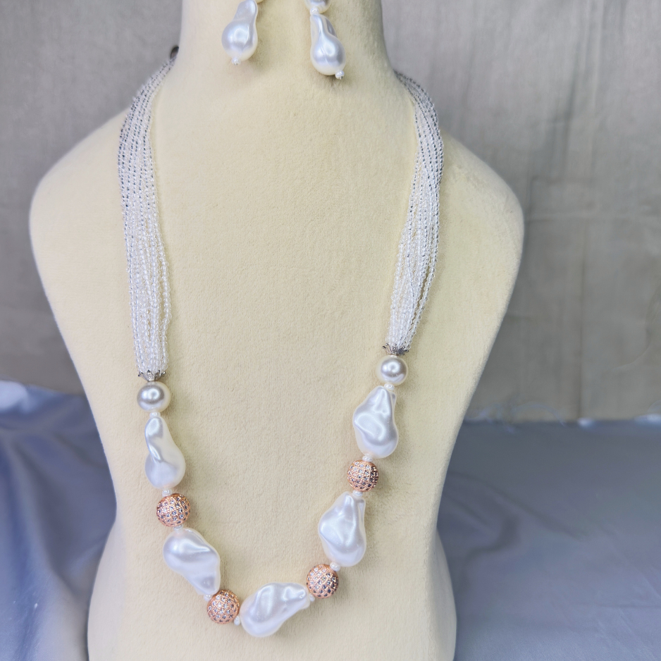 White Seed Bead Mala