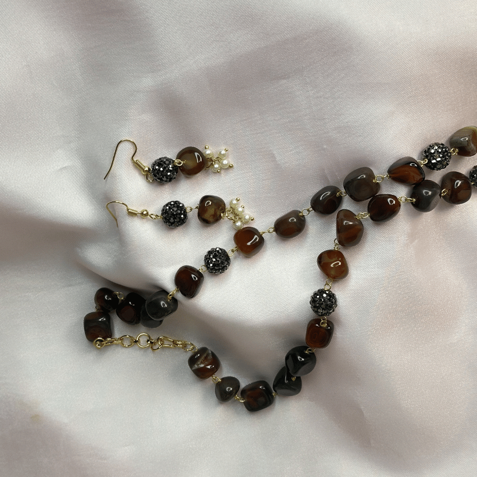 Amber Beaded Statement Mala