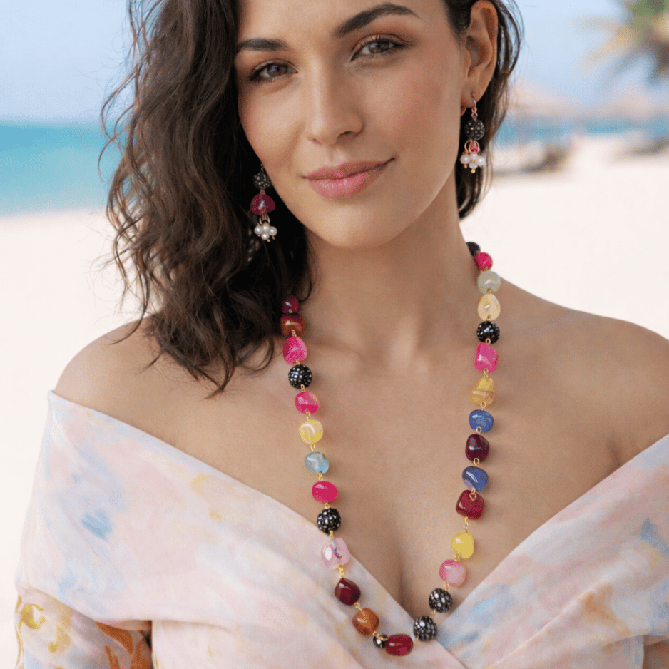 Multicolor Beaded Statement Mala