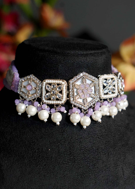 Lavender Hexa Choker