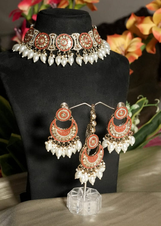 Orange Vintage Choker