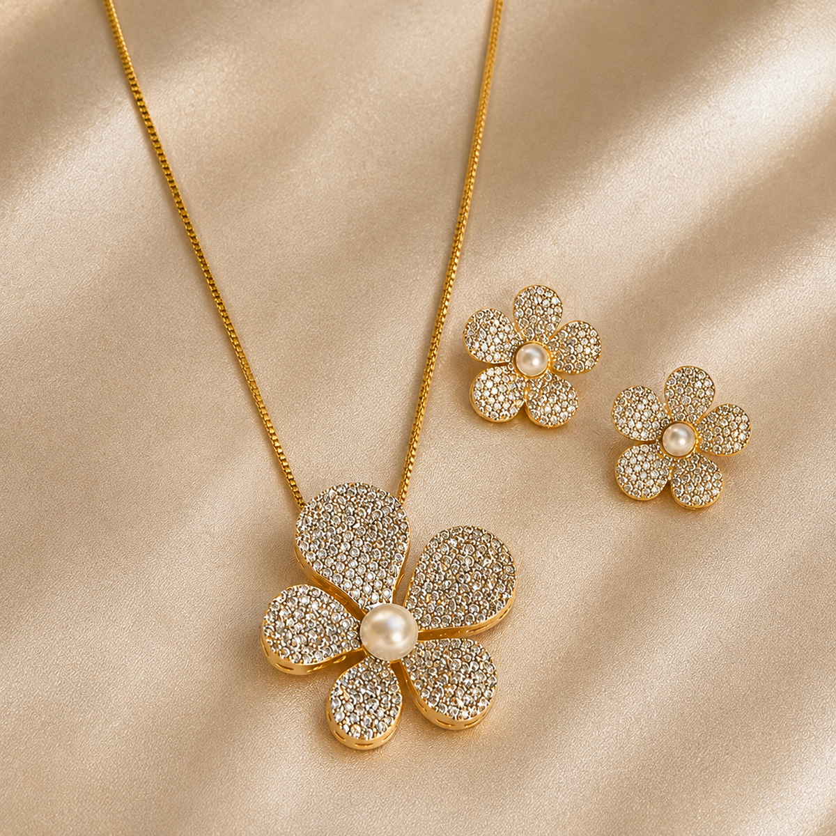 Silver Petal Pendant