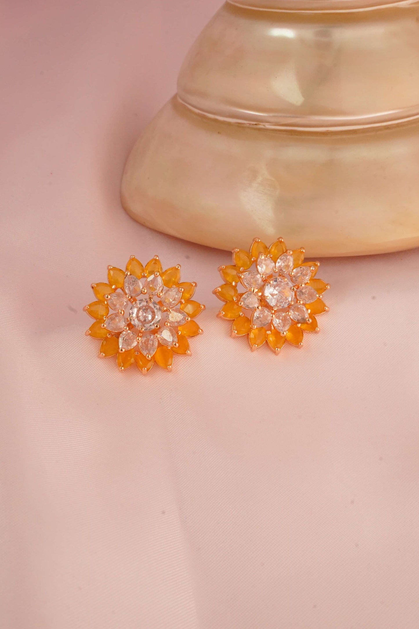 2 in One Daffodil Studs Earring